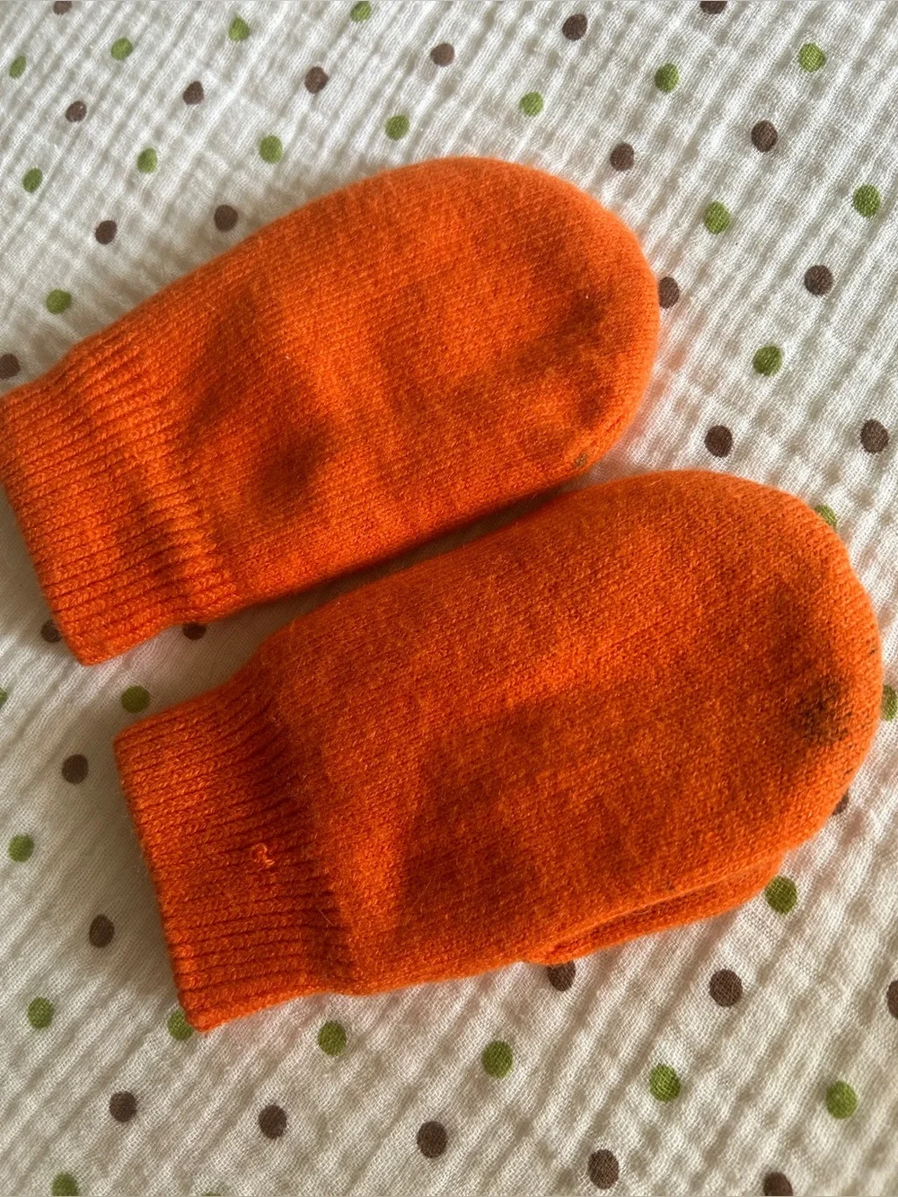 Primary Orange Kids Cozy Lined Mittens